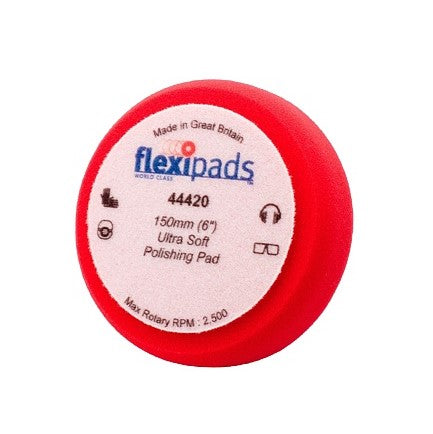 Flexipads | Red Velcro Polishing Pad 150 X 55mm - BPM Toolcraft