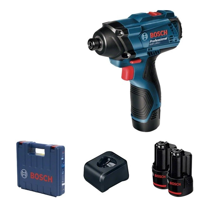 Bosch Professional | Cordless Impact Driver/Wrench GDR 120 LI 2 X 2,0Ah Batteries+Charger - BPM Toolcraft