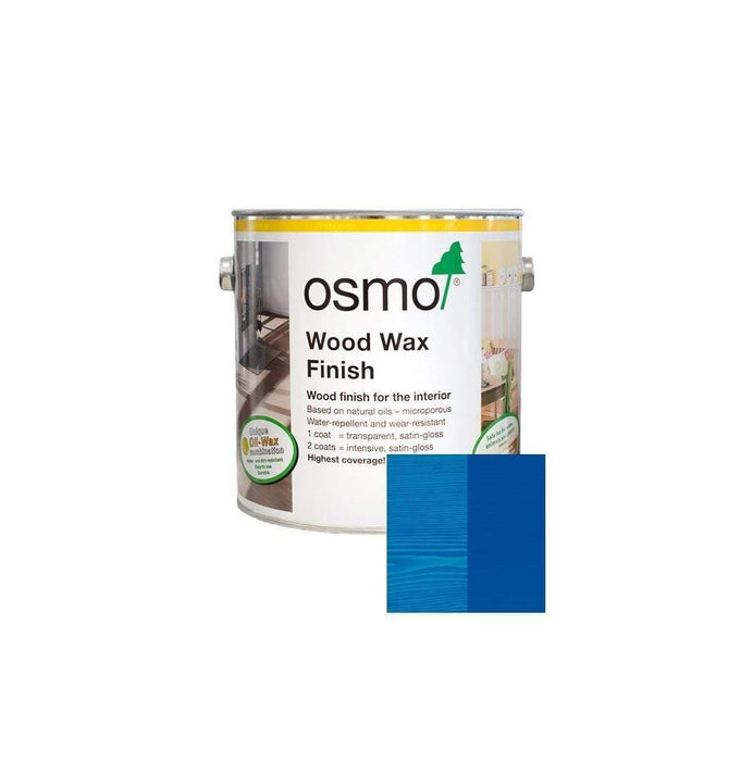 OSMO| Wood Wax Intensive Colours Gentian Blue 375ml 3125