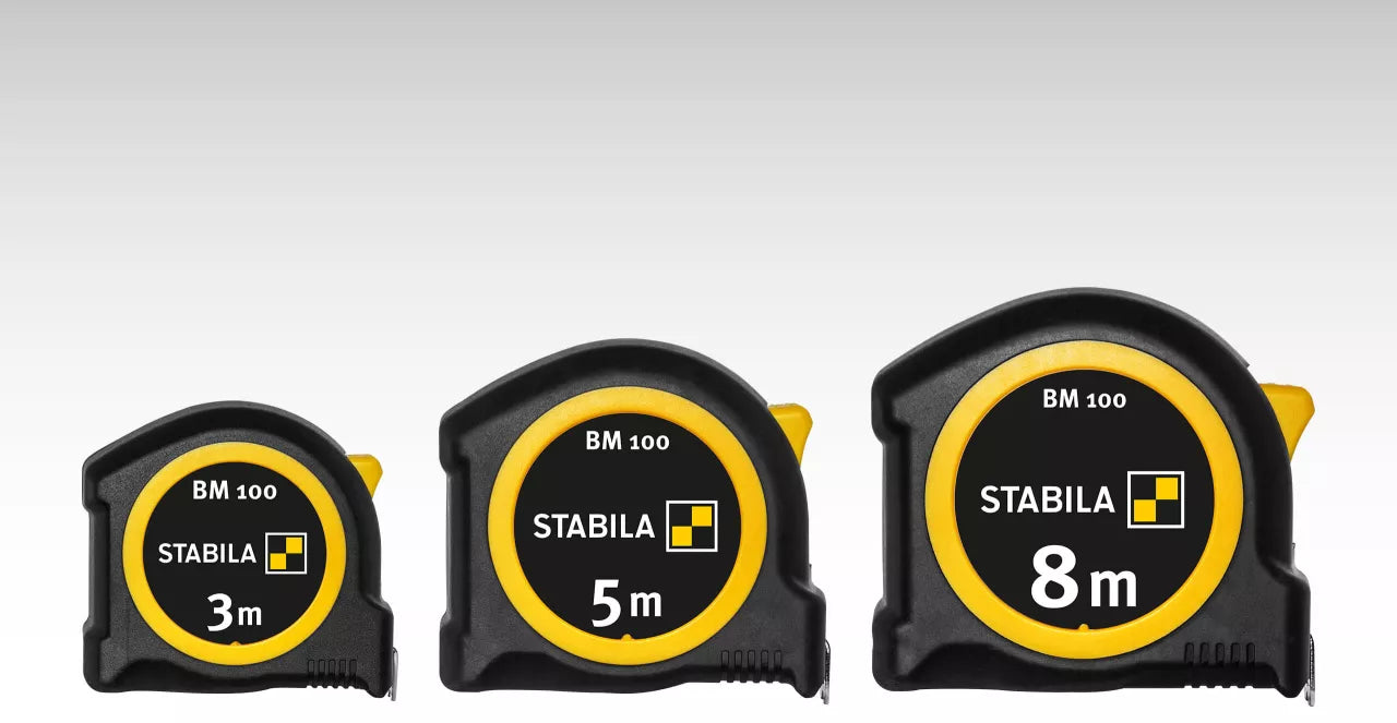 Stabila | BM 100 Pocket Tape Measure 8m (Online Only) - BPM Toolcraft