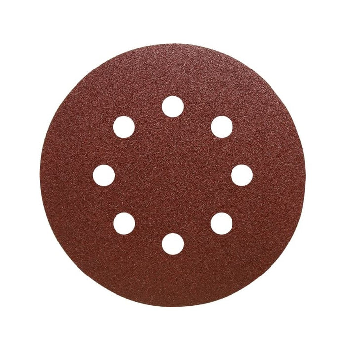 Klingspor Abrasive Discs, 220Grit, 125mmØ, PS22K, GLS5-8 Holes (Box of 50) - BPM Toolcraft