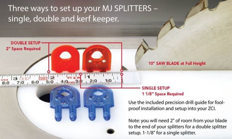 Microjig | MJ Splitter SteelPro Thin Kerf 10" SP-2TK - BPM Toolcraft