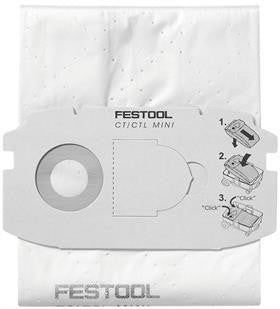 Festool | Filter Bags CT Mini X5 Bags (Online only) - BPM Toolcraft